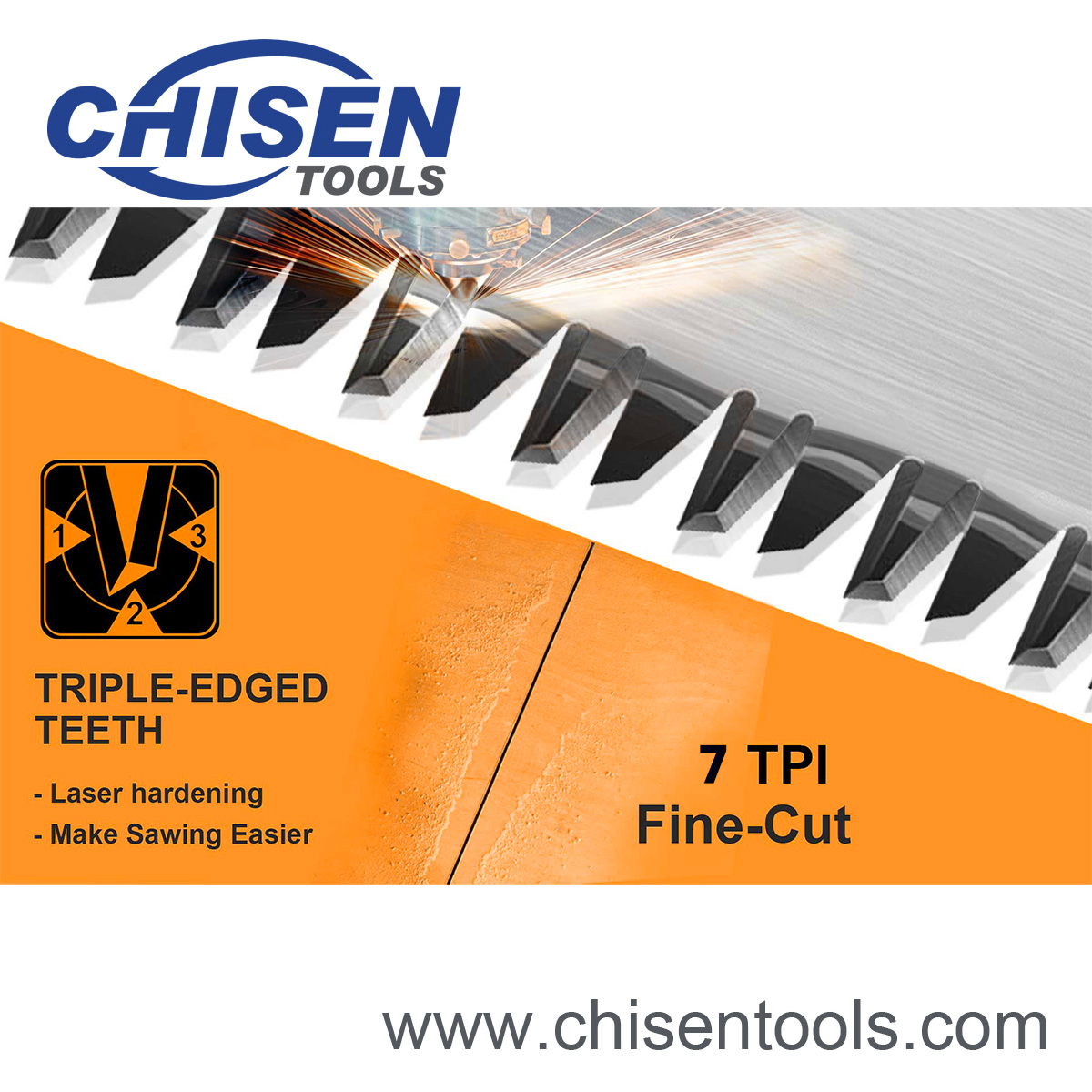 Hand Saw's Triple Edged Teeth