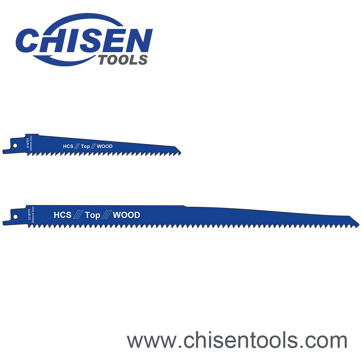 HCS sabre saw blades, 6 TPI
