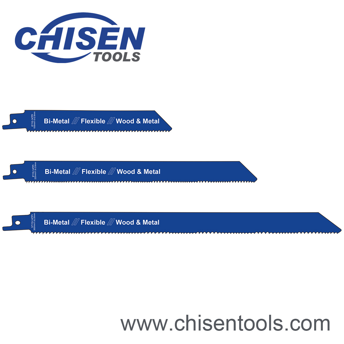 Bi-metal sabre saw blades 10-14 TPI